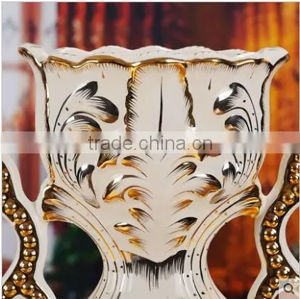 European Style Modern Interior Decoration Ceramic Vases for Hotel Deco photo-4