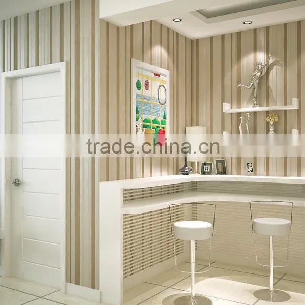 Non-woven Vertical Stripes Modern Design Italian Wallpaper photo-2