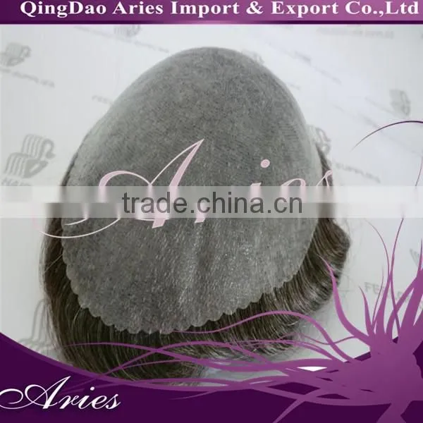 Top 6a Grade Quality 6" 1b# Brazilian pu Thin Skin Base 100 Virgin Brazilian Hair Men's Toupee photo-4