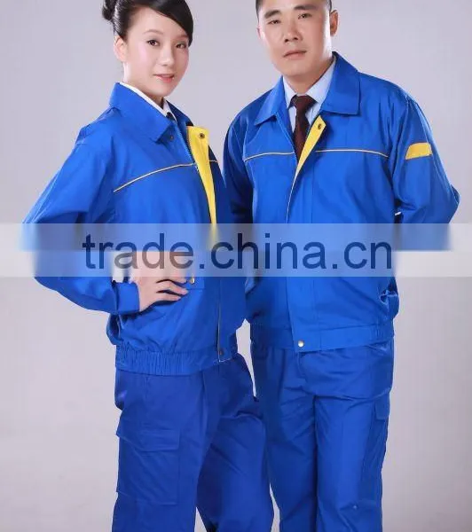 Blue Cheap Fashion Work Uniform