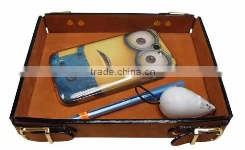 Table Utility Tray (brown Leather) photo-4