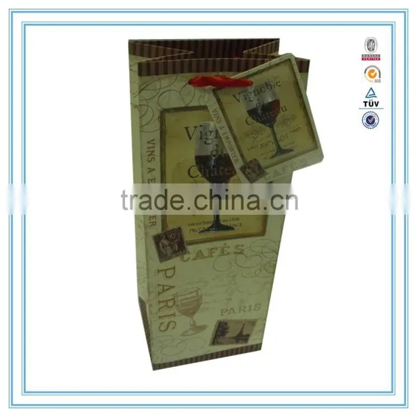 NEW Year Hot Custom High Quality & Cheap Wine Paper Bag in Gift Paper Bag photo-4