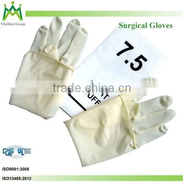 5 Fingers Sterile Latex Surgical Gloves photo-2