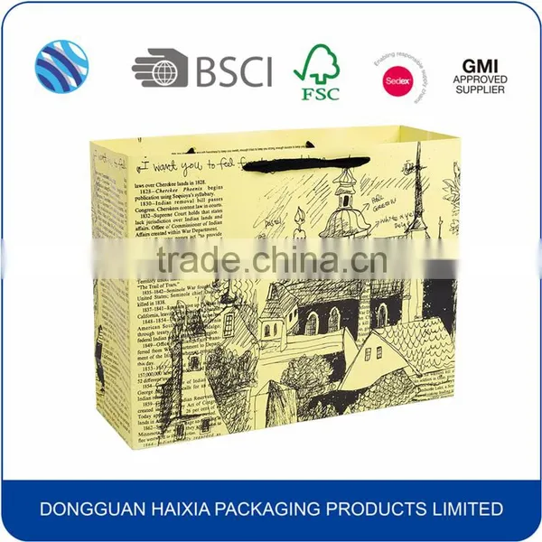 Colorful Printing Handle Bag Shopping Paper Bag Price photo-2