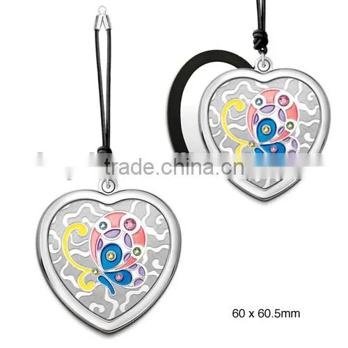 Folding Cosmetic Silver Magic Make up Mirror Metal Pocket Mirror photo-3