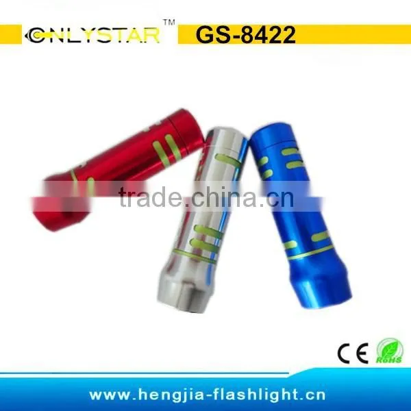 GS-8422 Aluminum 9 Led Flashlight Mini Gift Item Torches With Quality Control