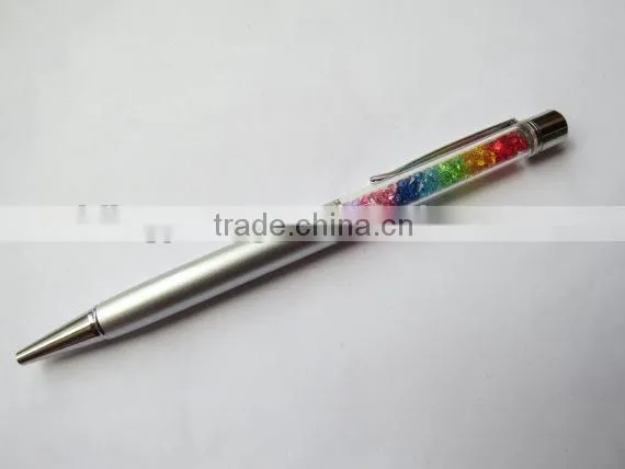 Custom Logo Sparkly Rainbow Crystal Pen photo-2