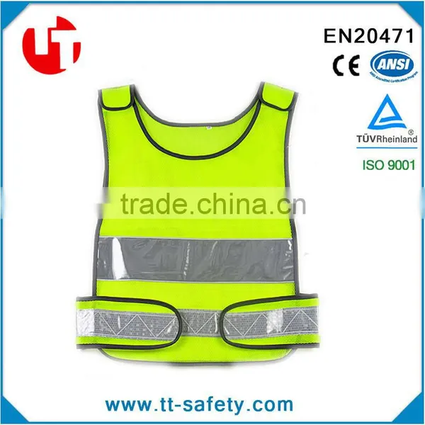 Polyester Mesh High Visibility Reflective Motorcycle Safety Security Jacket photo-3
