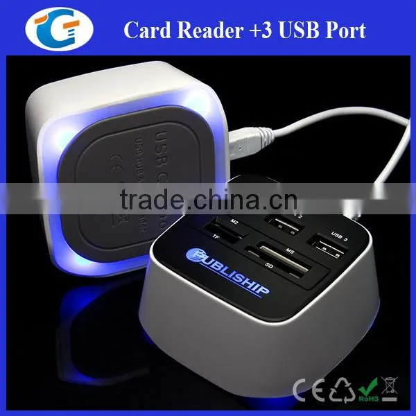 Led Light up Logo Usb Card Readers Combo Gift Items photo-2