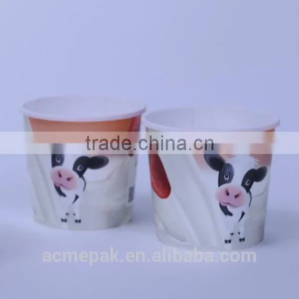 140ml IML Yogurt Jelly Pudding Plastic Cup With Lid