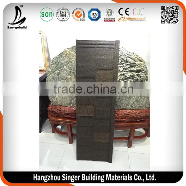 SGB Stone Coated Galvalume Metal Roofing Sheets/Stone Coated Steel Roofing Tile photo-4