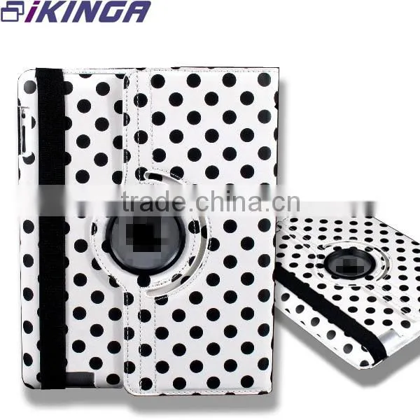 2014 New Products pu Leather 360 Degree Rotating Tablet Luxury/waterproof/cool Ipad 2/3/4 Case