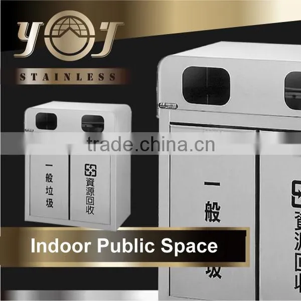 Stainless Steel Advertising Trash Bin Luxury Barrel Trash Can photo-5