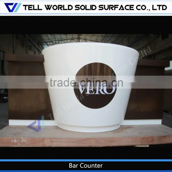 Customized Cafe Bar Counter/high Quality Front Desk/ Front Desk Design photo-2