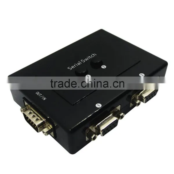 Serial Port Manual Share Switch 2 Port RS232 Switch for Printer and Scanner Business