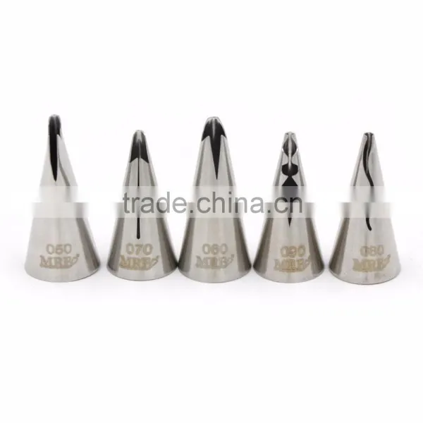 Hot Selling Wedding Cake Decorating Icing 5PCS Stainless Steel Russian Nozzles Pastry Bobbi Skirt Cake Nozzles Decoration Piping photo-3
