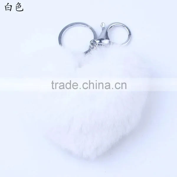 2016 Popular Sheap Heart-shaped Fur Pendant photo-3
