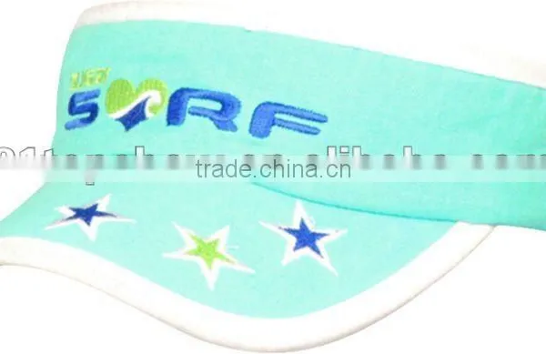 Embroidery sunvisor cap