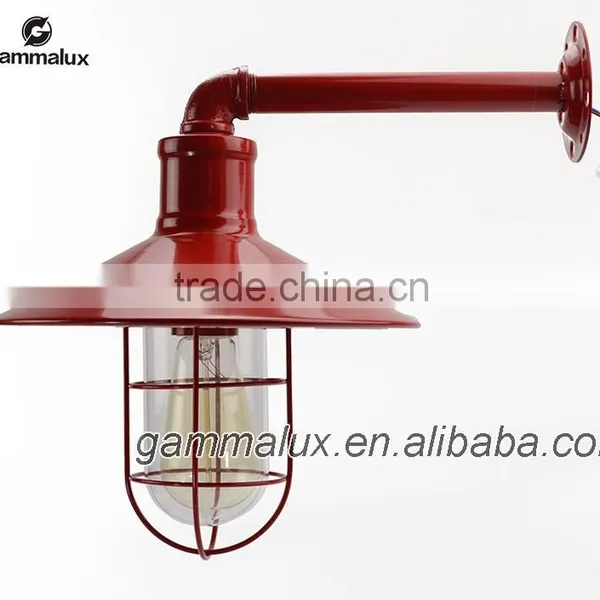 Wholesale-Vintage Wall Lamp American Style Industrial Edison Lamps Beside Mounted Glass And Horizontal Column Art Lighting photo-2