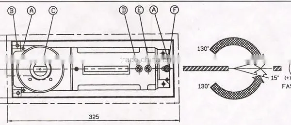 Super Quality Floor Mounted Hinge Spring For Glass Door Quality Choice photo-6