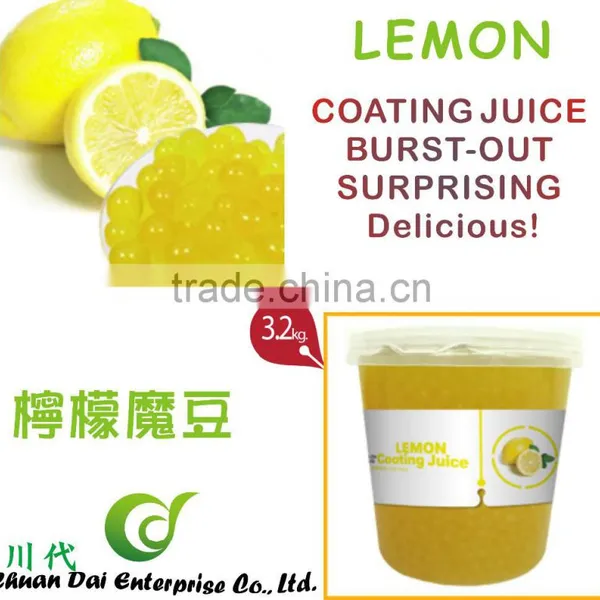 Taiwan Bubble Tea Lemon Coating Juice Boba