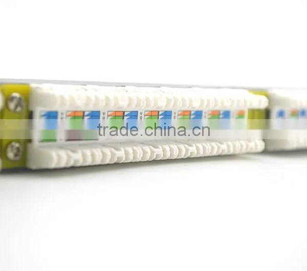 LY-PP6A-08 24 Port Cat6a Cat6 Cat5e Patch Panel Gigabit RJ45 LAN Ethernet/ Network Rack Mounted 0.5U Krone&110 Daul IDC photo-4