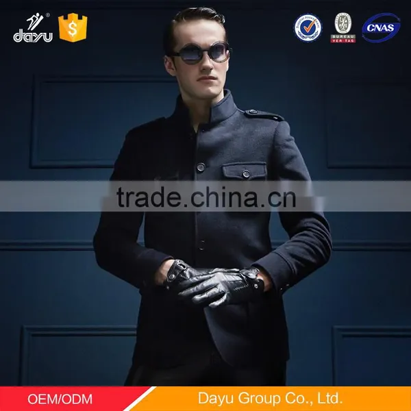Vintage Style Wholesale Fleece Jackets Mens Wool Cashmere Coat Winter Wool Overcoat