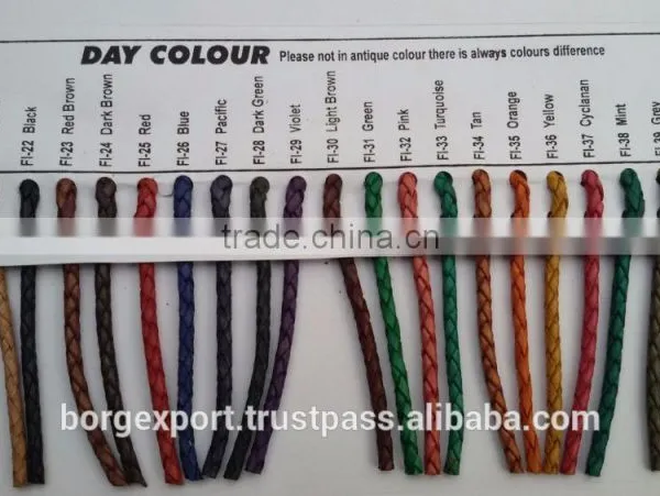 4mm Braided Leather Cords From BORG EXPORT / Braided Leather Cord 4 mm photo-5
