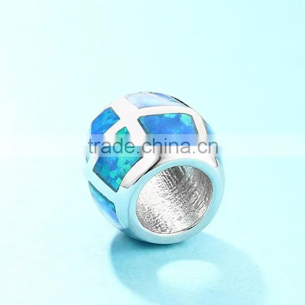 Fashionable Jewelry 925 Sterling Silver Opal Charms Beads photo-2