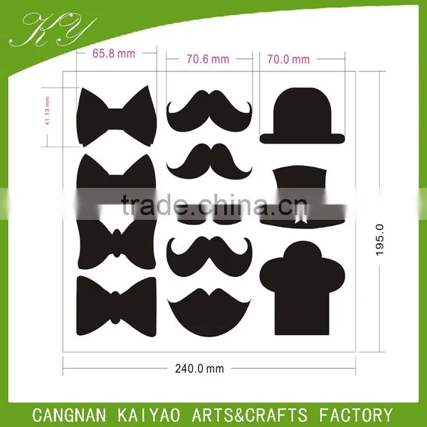 Custom Die Cut Various Shape Black Chalkboard Adhesive Sticker photo-4