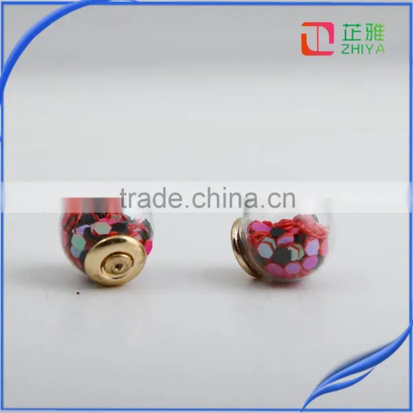 Aros Double Pearl Rhinestone Crystal Earrings for Women Crystal Gold Stud Earrings Jewelry Accessary photo-3