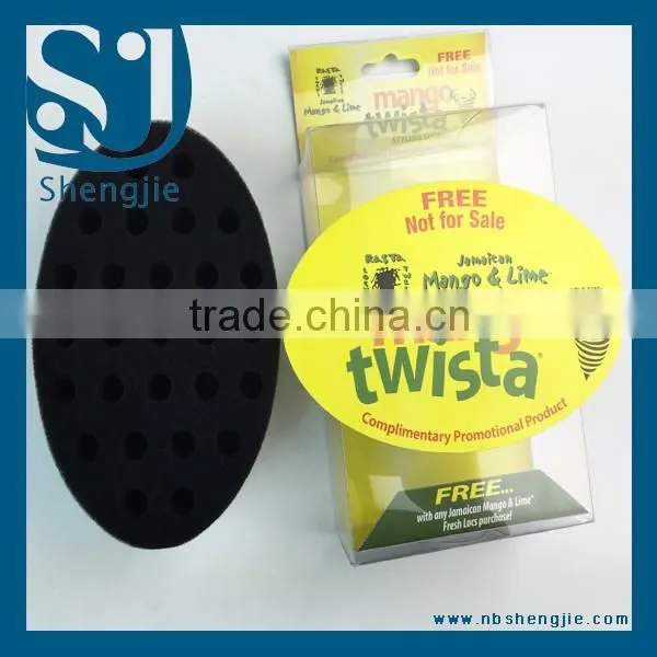 Trade Assurance Factory for Sale Magic Hair Twist Sponge for Black Men Sponge Brush for Hair Made Black Curly Hair Sponge photo-3