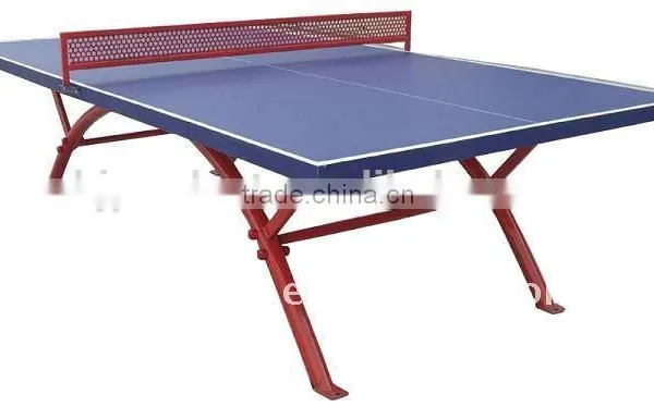 New Technology SMC Outdoor Rainbow Leg Table Tennis Table Rain Proof Pingpong Table for Sale photo-3