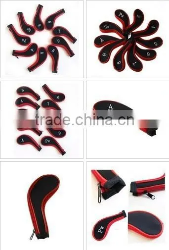 Golf Iron Head Covers With Zipper