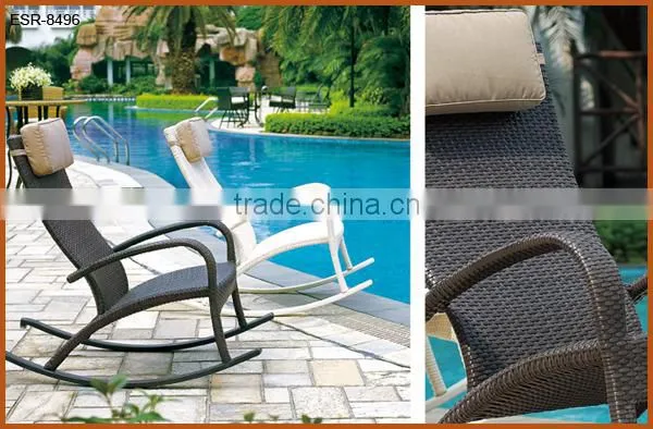 Garden Rattan Rocking Chair For Sale photo-4