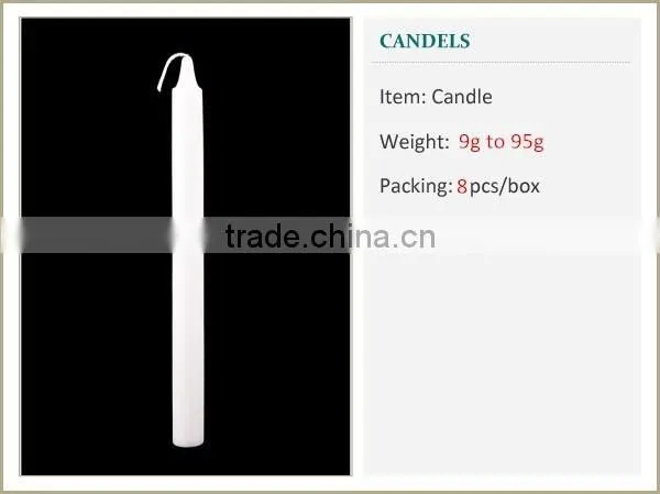 Wholesale 9-90g White Stick Candle /white Pillar Candle/white Household Candle