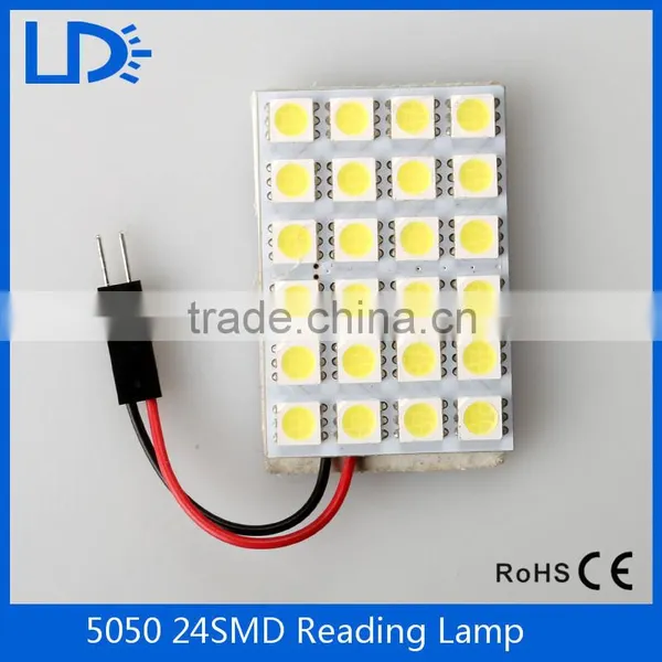 BA9S T10 Auto Led Dome Light 5050 24smd Car Light Bulbs photo-2