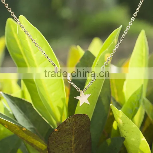 Stainless Steel 10mm Vintage Tiny Pentagram Star Charm photo-6