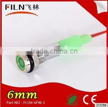 Filn 6mm 12v Argon Lamp Bulb Metal Laser Stage Light LED Indicator Light With Wire photo-5