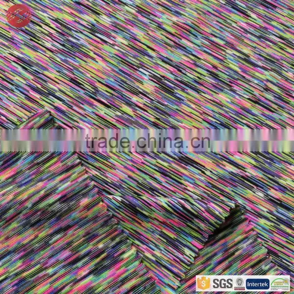Knitting 4 Way Elastic Colorful Eco Space Dye Fabric photo-4