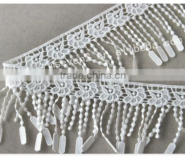 Beautiful Design 9cm Width Polyetser Crochet Tassel Fringe for Dresses Wholesale photo-3