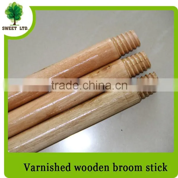 Good Quality Hot Sale Products Wooden Varnished Broom Stick for Sweeping Brooms photo-2