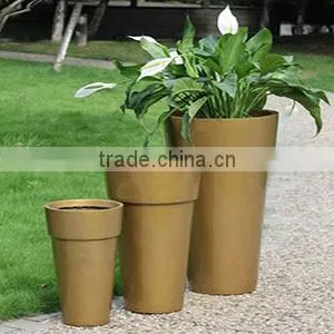 High Quality Office Use Fashion Style Fiberglass Plants Container and Flowers Pots Bonsai Pots photo-4