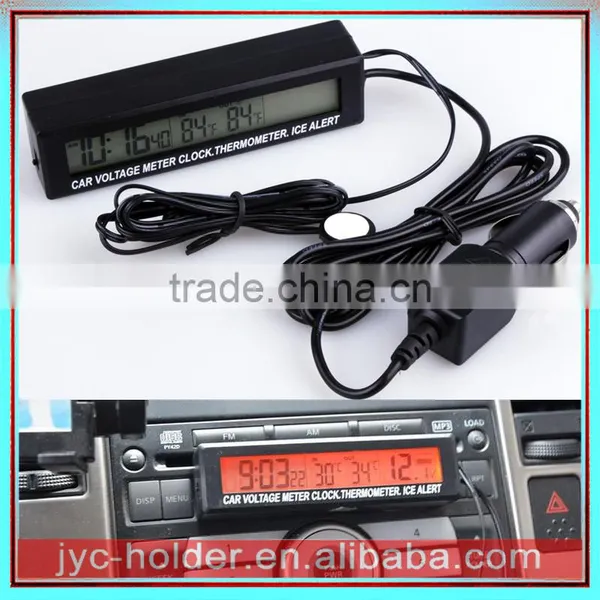 Led Digital Electronic Temperature Clock for Car Dashboard