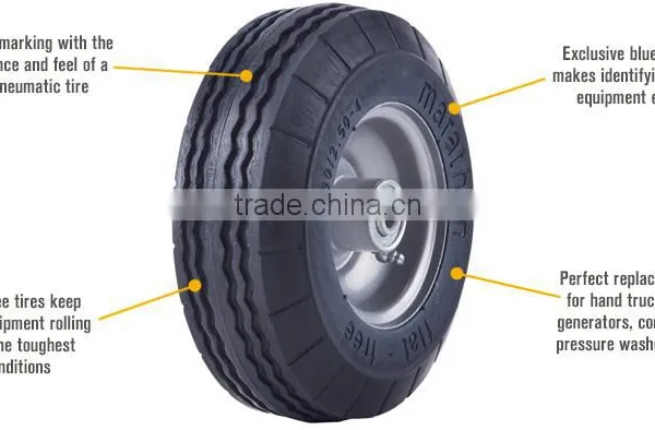 2.50-4 Hand Truck Solid Rubber Wheels photo-2
