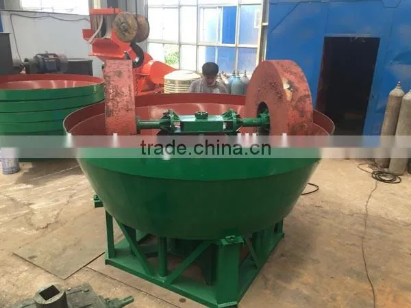 Gold Grinding Machine,roller Wet Pan Mill,minerial Gold Grinding Equipment photo-2