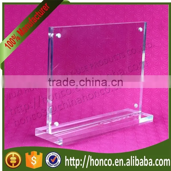 High Quality 7" Clear Color Acrylic Magnetic Photo Frames photo-3