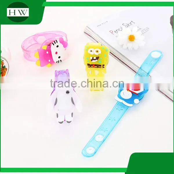 Promotional Christmas Gifts Customized Kids Play Cartoon Silicon LED Glow Bracelet photo-3