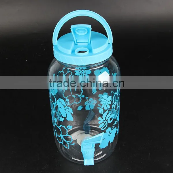 Practical Blue Patterns 1 + 4 Small Cup Plastic Kettle Suit photo-3
