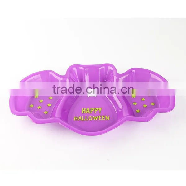 Plastic Halloween Decoration Bat Plate photo-3